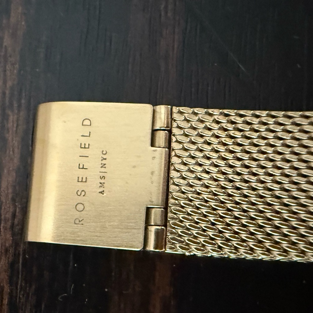Rosefield Boxy Gold Tone Watch View 4